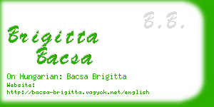 brigitta bacsa business card